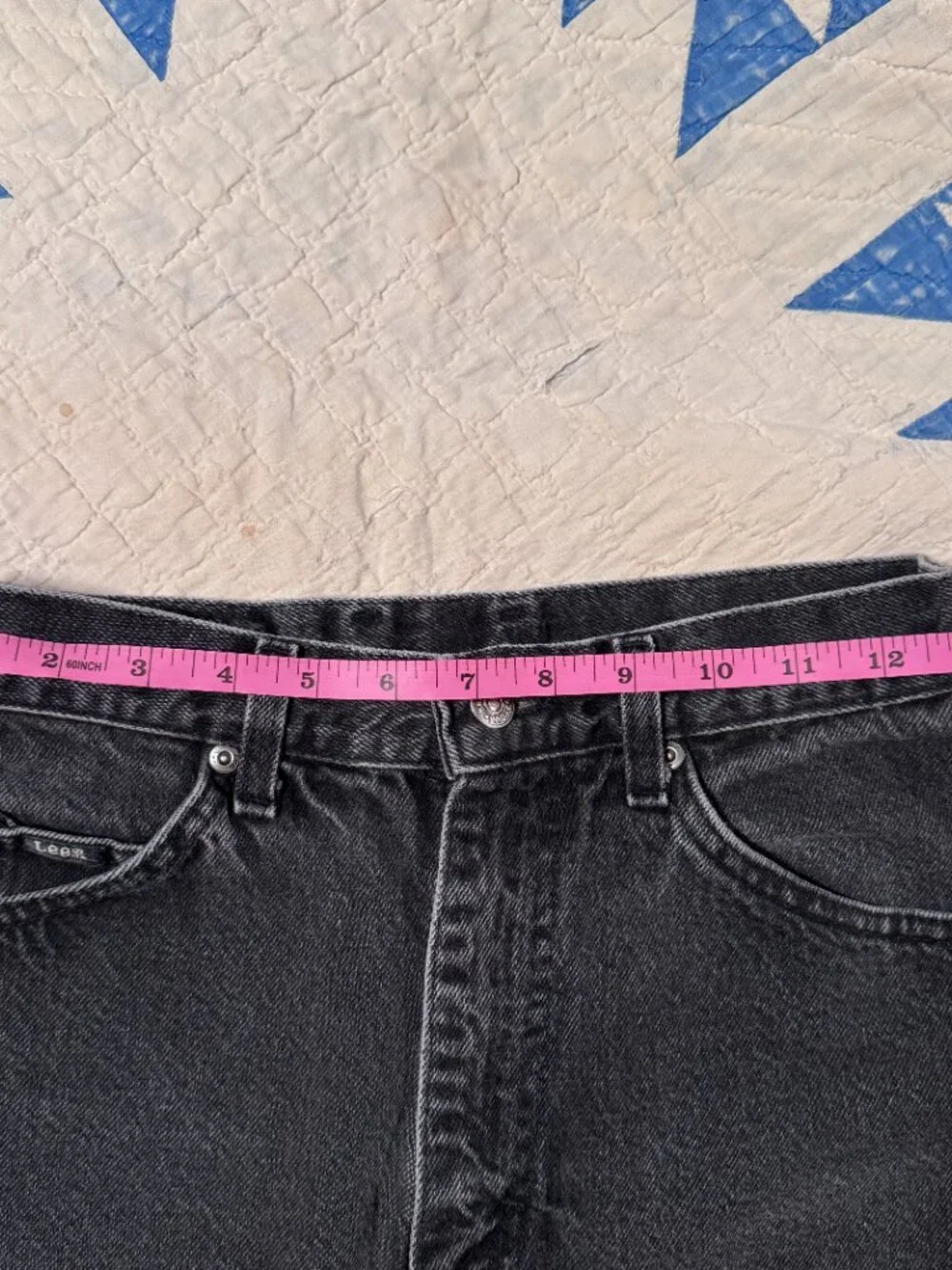 Vintage Lee Black Denim Cutoff Shorts